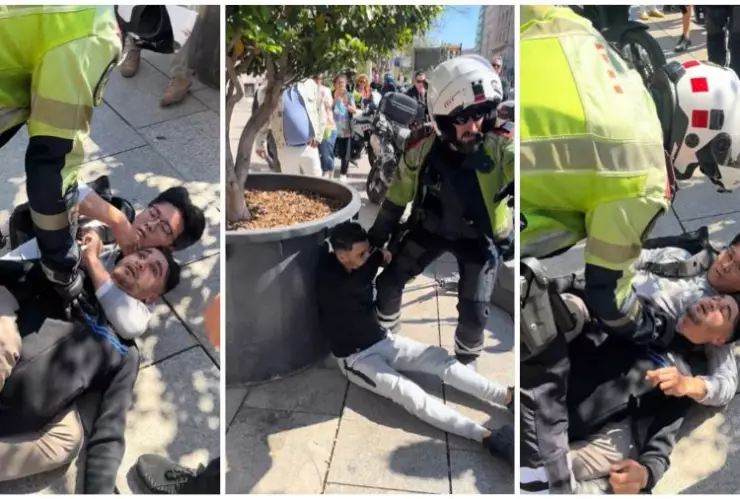 Turista chino frustra robo en Barcelona con “llave milenaria” (VIDEO)