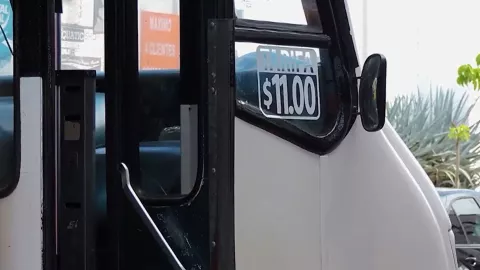 Pasaje de camión en Culiacán