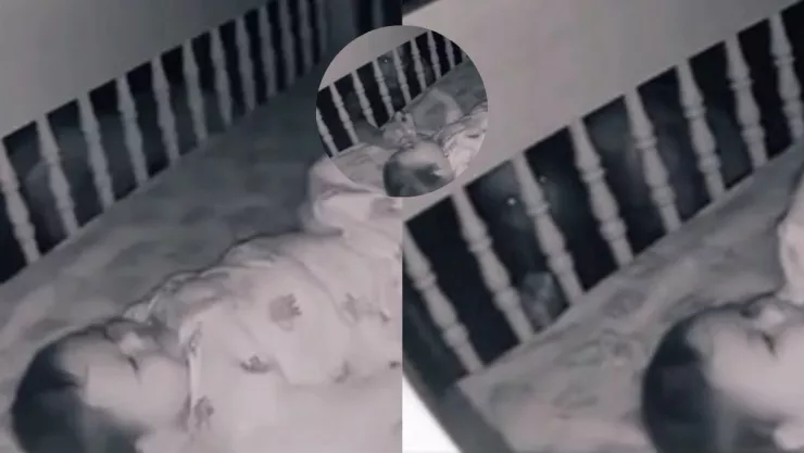 Aterrador video muestra a una bruja asechando a un bebé.jpg