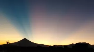 Hermoso atardecer en Puebla hoy 10 de octubre de 2024