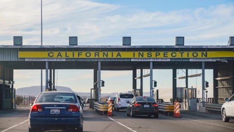 Inspección fronteriza en California