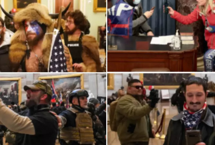 Piden ayuda para identificar a personas que irrumpieron en el Capitolio.