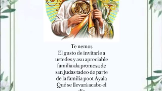 Ideas de invitaciones de San Judas Tadeo en Pinterest para este 28 de octubre 2024