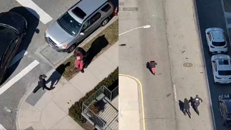 Persecución de un sospechoso armado en Nueva York (VIDEO)