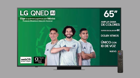 Smart TV LG QNED de 65 pulgadas 4k/uhd