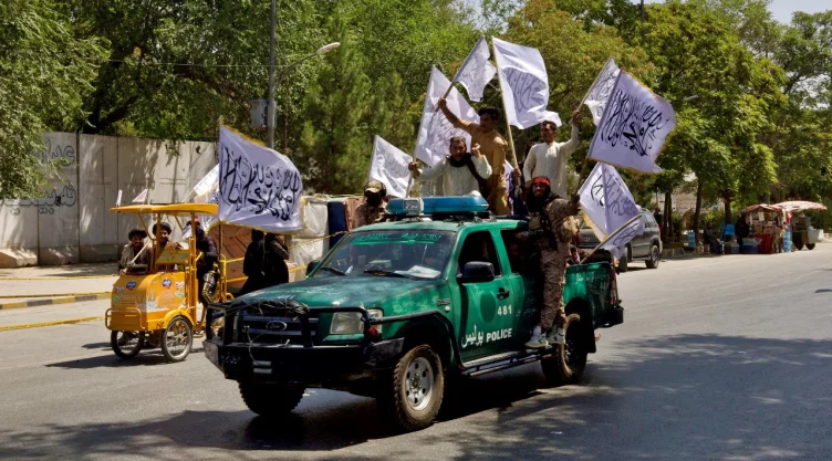 Simpatizantes del talibán en Afganistán.