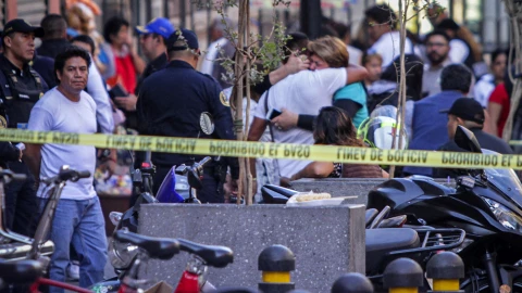 Balacera atrás de Palacio Nacional