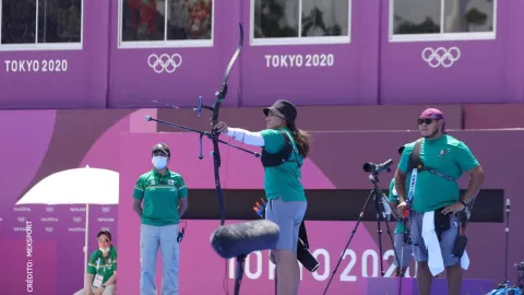 Alejandra Valencia y Luis &Aacute;lvarez tiro con arco Tokyo 2020 