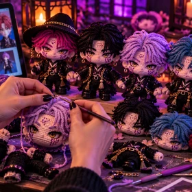 4 ideas de crochet para amigurumis de Saja Boys demonios para Halloween