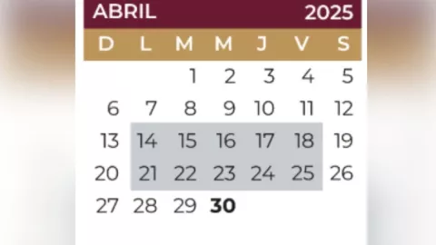 calendario escolar 2024-2025