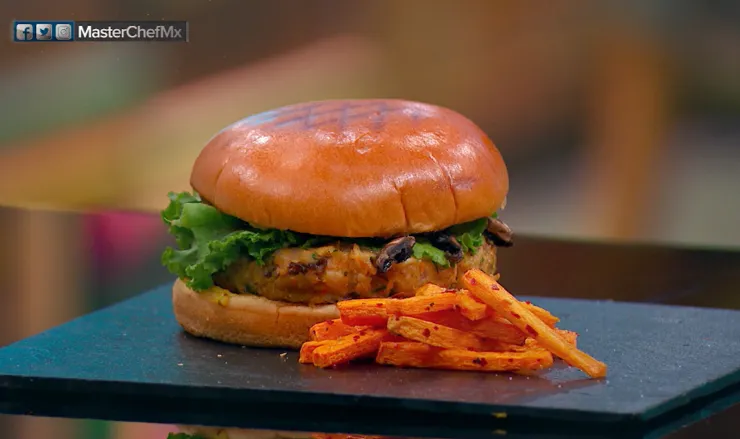Platillos Masterchef méxico, hamburguesa