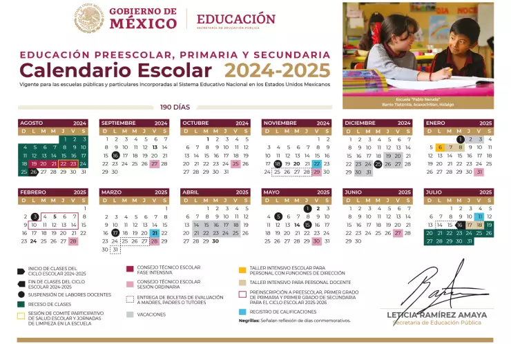 calendario escolar 2024 2025