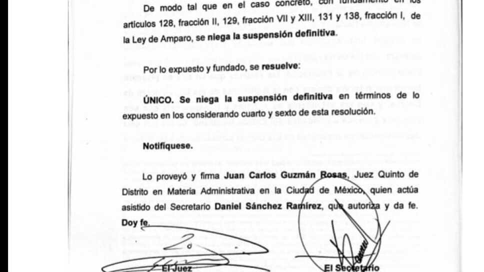 Juzgado Quinto De Distrito En Materia Administrativa Material Colección