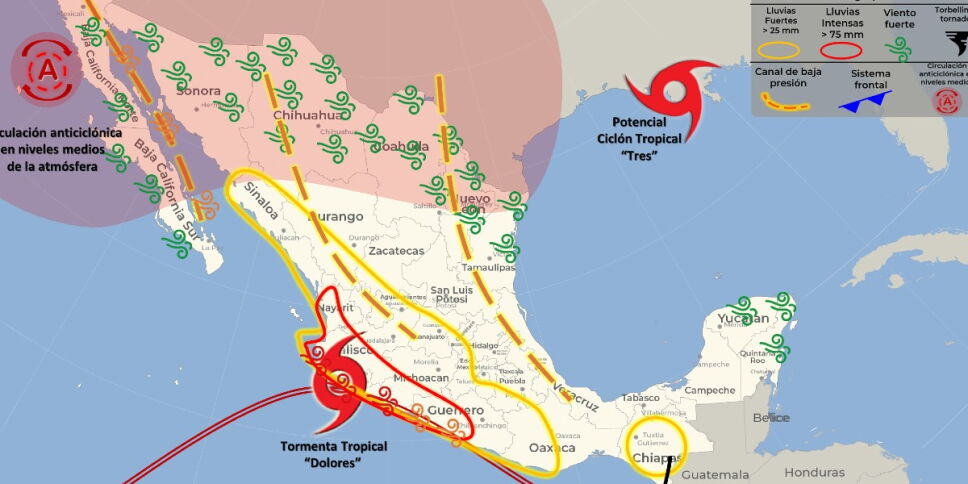 clima 19 junio en mexico