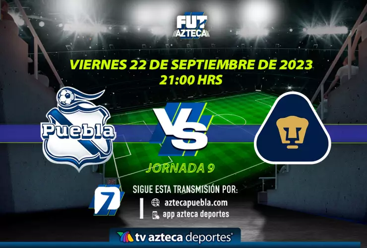 Club Puebla vs Pumas dónde ver EN VIVO