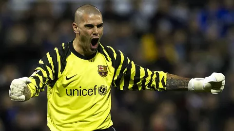 Víctor Valdés, portero del FC Barcelona