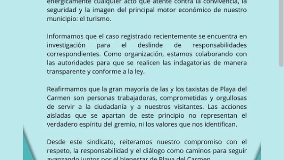 VIDEO: Exhiben a taxistas en Playa del Carmen por hostigara conductor de aplicación