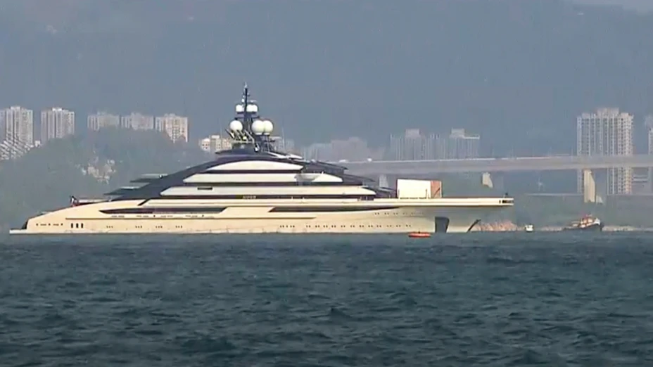 Megayate Nord en la isla de Hong Kong.