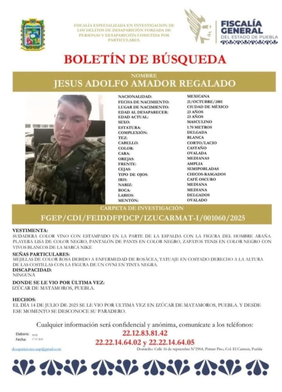 desaparecido Jesús Adolfo Puebla