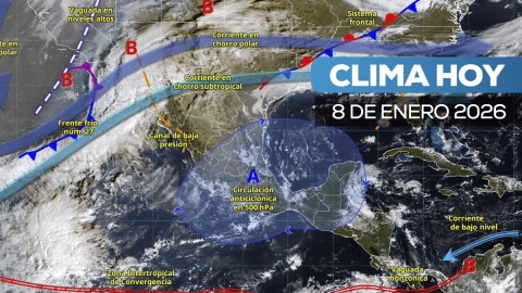 Clima en México 08 de enero 2026