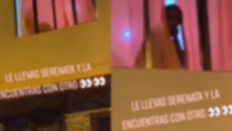 Joven lleva serenata y encuentra a su novia con otro