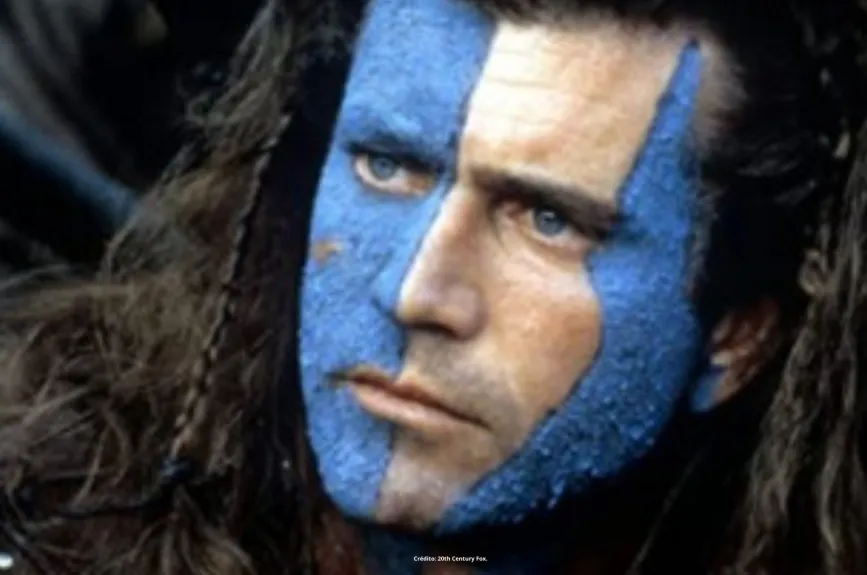 Escena de la película Corazón Valiente (Braveheart) con Mel Gibson por Azteca 7.