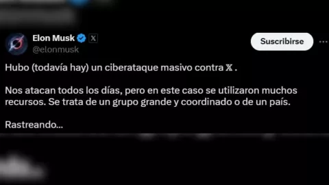 Elon Musk denuncia ataque cibernético contra “X” tras caída mundial de la app