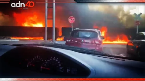 VIDEO: Tren embiste una pipa de Pemex en Aguascalientes