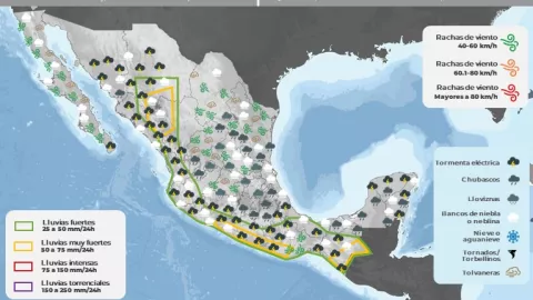 Clima en México 20 de septiembre 2023
