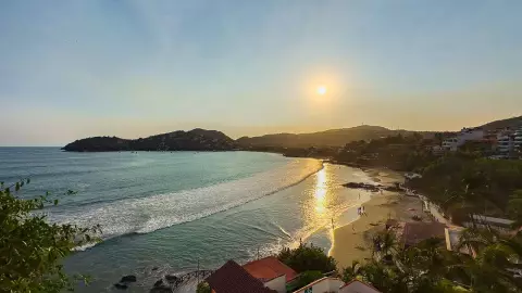 Atardecer en Zihuatanejo, Guerrero
