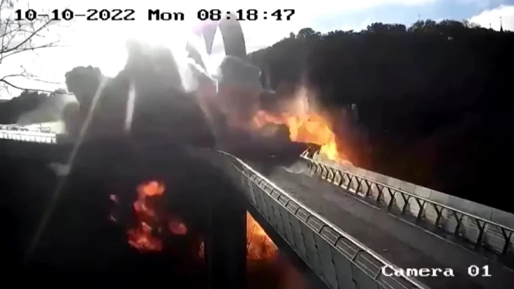Rusia Misil puente turístico Ucrania