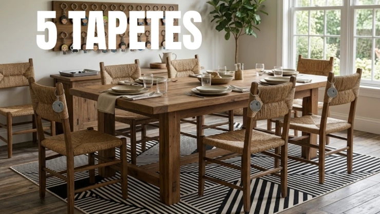 5 tapetes que transformarán tu comedor sin gastar en una remodelación