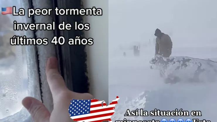 VIDEO La peor tormenta invernal azota a EUA, así la “bomba ciclónica”