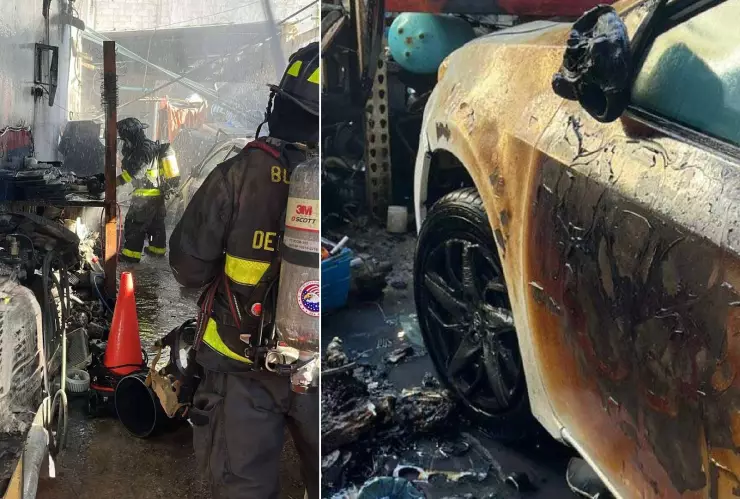 Incendio en Playa del Carmen hoy_ Arde en llamas taller mecánico y bomberos evitan que “agarre vuelo”