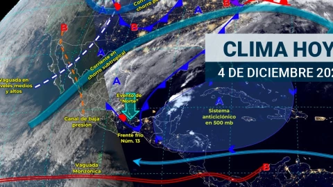 Clima en México 4 de diciembre de 2023