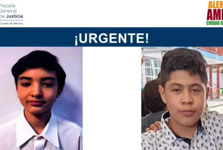 ALERTA AMBER: Se busca a Dominic y Manuel, desaparecidos en Cuauhtémoc y Tlalpan, CDMX