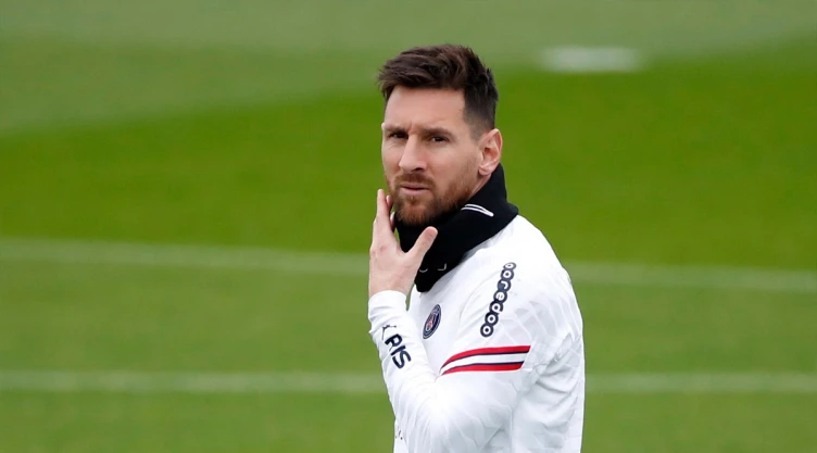 Messi previo al juego ante Manchester City