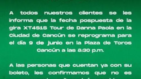 Concierto de Danna Paola en Cancún