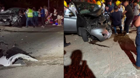 Una persona fallecida y lesionados tras choque frontal. La Fiscalía General del Estado realiza las diligencias correspondientes: Accidente en Chiapa de Corzo hoy 5 de mayo