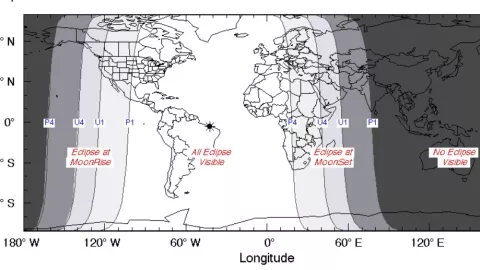 Las zonas y los momentos en los que se ver&aacute; el pr&oacute;ximo eclipse de luna en la Tierra