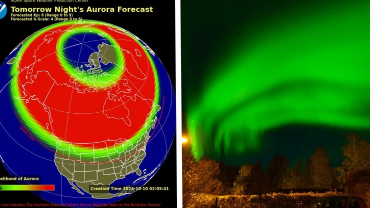 Fuerte tormenta geomagnética impactará hoy la Tierra y producirá auroras boreales