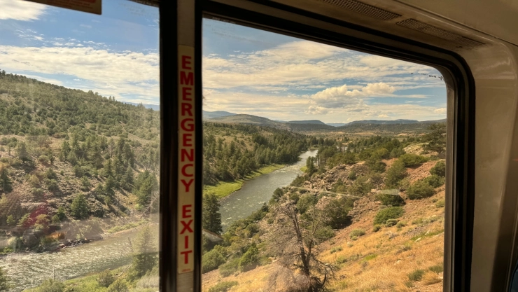 una vista del hermoso recorrido que transita este tren 