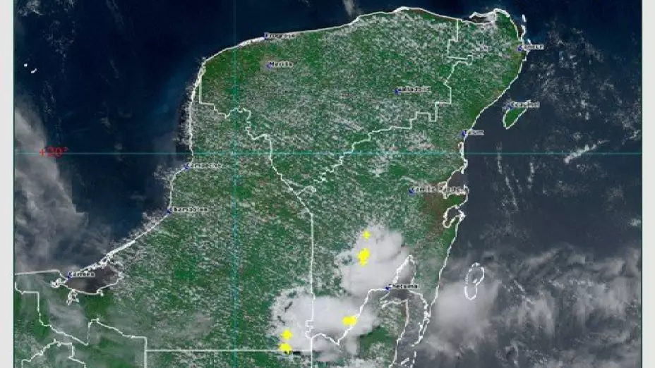 Estas zonas de Yucatán tendrán lluvias con potente actividad eléctrica