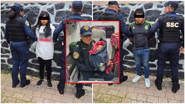 Rescate de bebé abandonado en Metro Tacubaya.