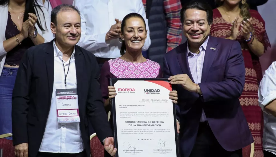Sheinbaum constancia de Morena