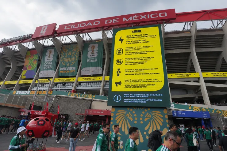 Se activa protocolo de tormenta eléctrica, Estadio Ciudad de México.
