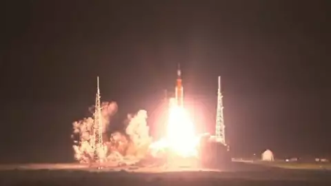 Despega misión Artemis 1 de la NASA, el viaje a la luna inicia