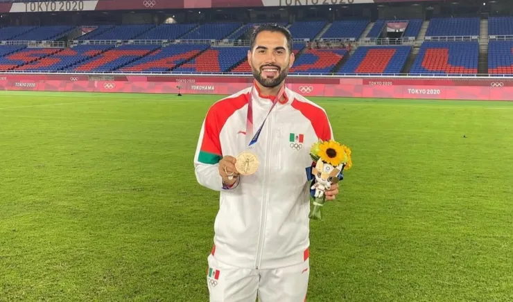 Medalla olímpica club Segunda División Joaquín Esquivel