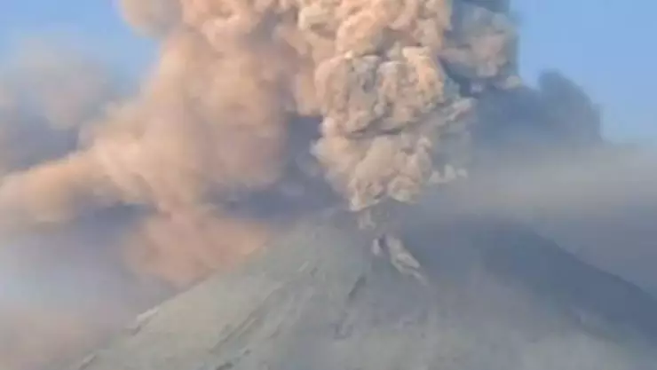 VIDEO_ Así se ve la impresionante actividad en el volcán Popocatépetl
