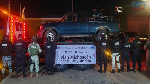 Sujetos detenidos en Michoacan